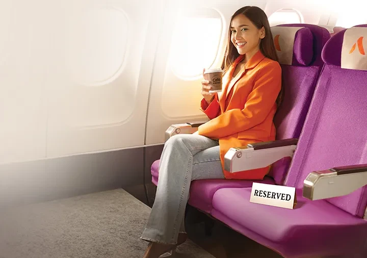 Introducing our new product - Extra Seat where you can book an extra seat for extra comfort on your flight. Click to know more.