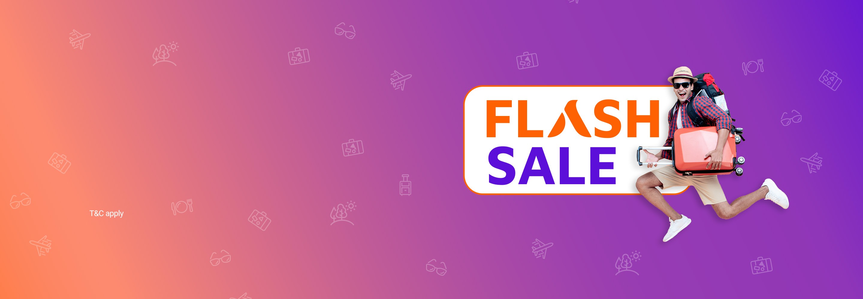 Flash Sale Up to 15% off on flights. Use code: FLASH15 Sign up to avail this offer